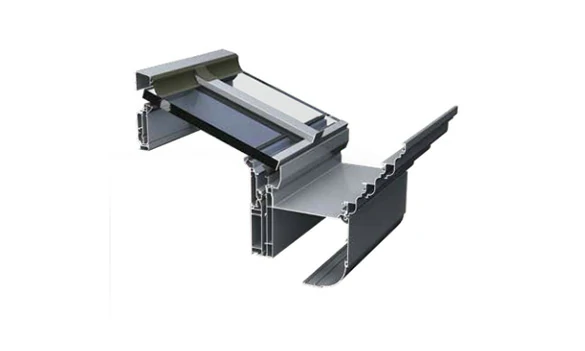 EC60 aluminum sunroom system with stepped drainage and modular aluminum structure