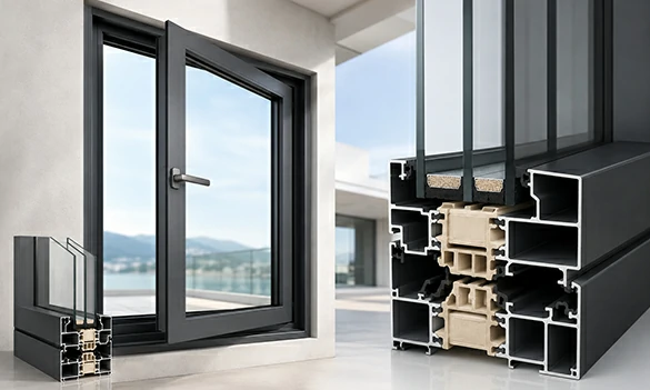 Thermal Break System Aluminum Windows
