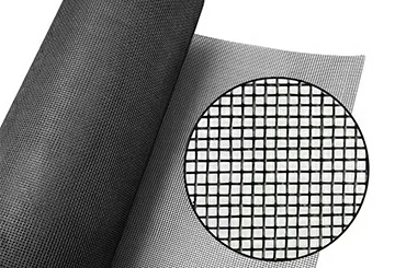 Fiberglass mesh screen for aluminum bifold window ventilation and insect protection