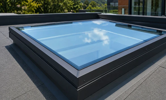 Festes Aluminium-Oberlicht für Flachdach und gewerbliche Tagesbeleuchtung