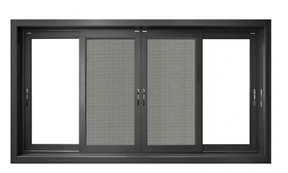 Finished aluminum window screens with custom frame and mesh for replacement projects