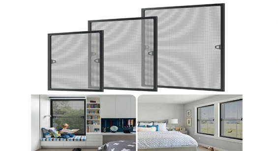 Classical aluminum fly screen with decorative frame for villa windows