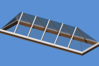 Firstenende-Aluminiumdachfenster für durchgehendes Oberlichtsystem