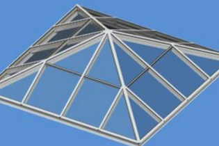 Pyramideen-Aluminiumdachfenster für architektonisches Oberlichtdesign