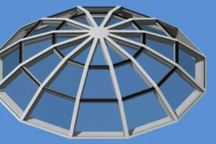 Segmentiertes Kuppel-Aluminiumdachfenster für individuelle Dachverglasung