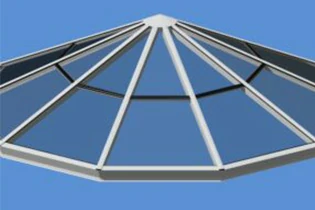 Polygon-Aluminiumdachfenster für architektonische Dachverglasung