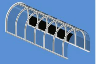 Gewölbtes Aluminiumdachfenster für die Dachverglasung