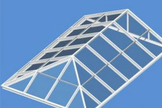 First-Aluminiumdachfenster für geneigte Dachverglasung