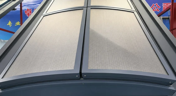 Gewölbtes Aluminium-Rauchlüftungsdachfenster für das Lagerhaus-Dach