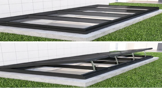 Versteckter Motor, elektrisches Aluminiumdachfenster mit Bildschirmoption