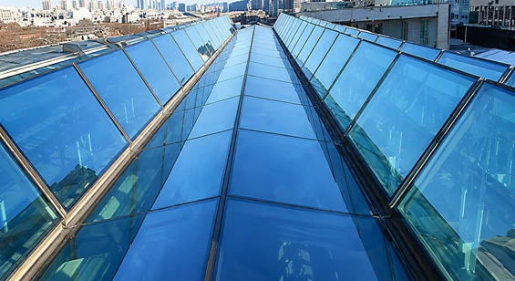 Aluminiumdachfenster mit Entwässerungskanälen für große Dachverglasungen