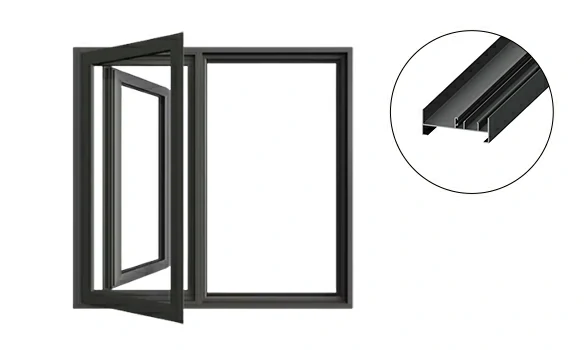 Standard aluminium window frames