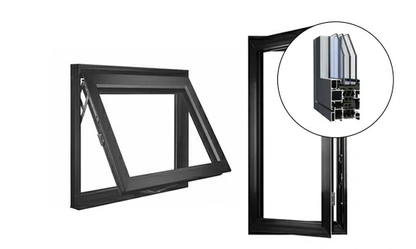 Thermal break aluminium window frames