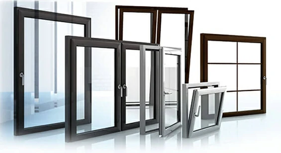 Powder coated aluminium door and window systems