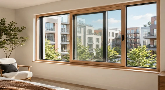 Aluminium clad timber sash window for traditional residential project