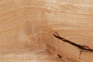 Character alder wood interior option for aluminum clad wood windows