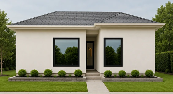 Standard aluminum fixed window