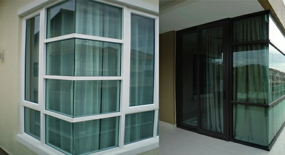 Aluminum fixed panel window