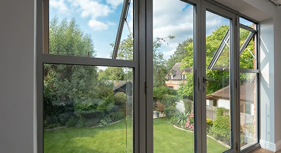 Aluminum fixed combination window