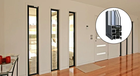 Thermal break aluminum fixed window