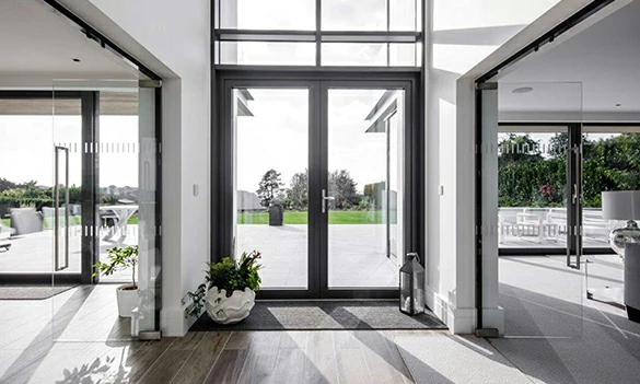 Double-Leaf Aluminium Hinged Doors