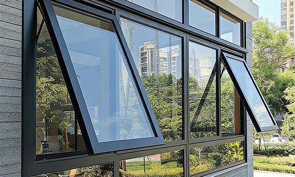 Thermal break aluminum awning windows