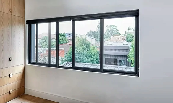 Thermal break aluminum sliding windows