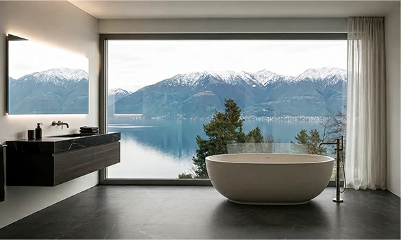 Large custom thermal break aluminum windows