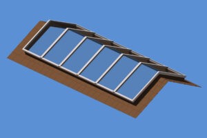 First-Lite-Aluminium-Oberlichtsystem für Tageslicht auf dem Dach
