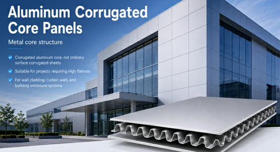 Aluminum Corrugated Core Panels / ACCP Panels