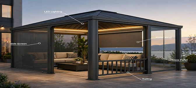 Side Enclosures and Comfort Features