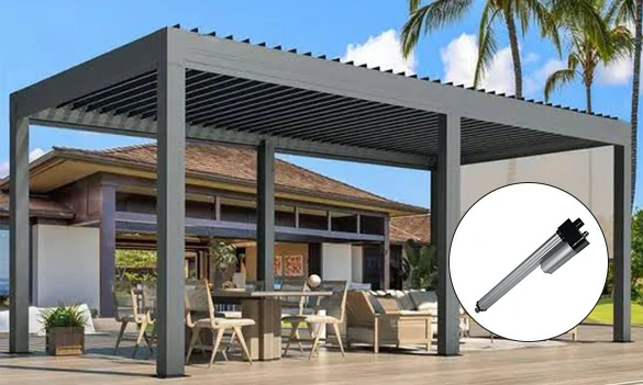 Motorized Aluminum Louvered Pergola