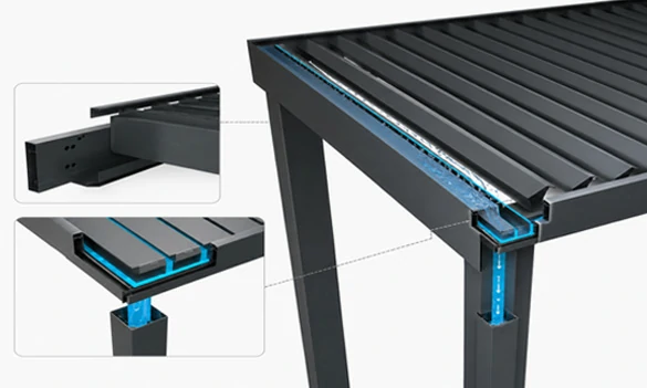 Roof Louvers and Drainage Structure