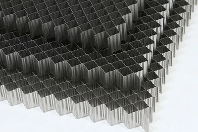 Titanium honeycomb core