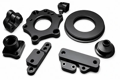Hard anodized aluminum parts for semiconductor medical and marine use