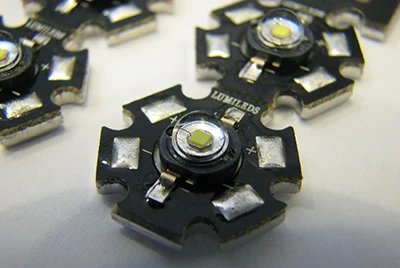 High-power LED package close-up
