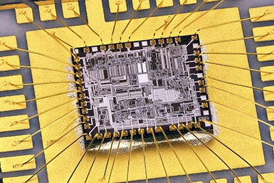 gold wire bonding IC package