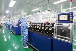 Gold bonding wire manufacturing line in cleanroom