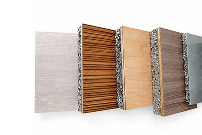 Aluminum foam panels with finishes