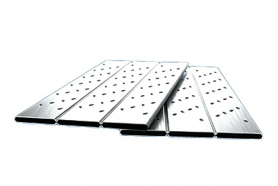 Three-channel dimple aluminum hourglass tube