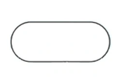 Obround aluminum conductor cross-section