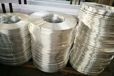 Actual supplied coiled aluminum busbar coils in different sizes