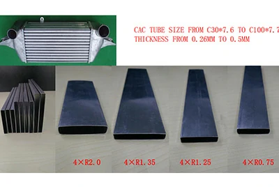 An aluminum CAC tube is a thin-wall flat aluminum tube used to manufacture charge-air cooler cores.