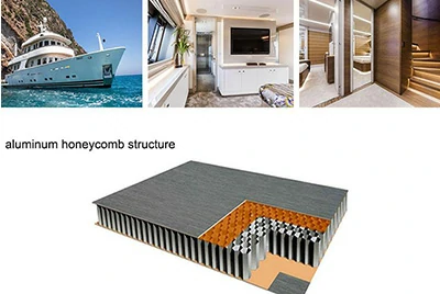 Honeycomb panels for marine structures