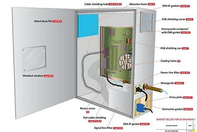 EMI/RFI honeycomb vent panel