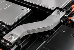 Laminated flexible aluminum busbar for EV battery module