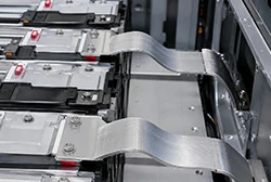 Laminated flexible aluminum busbar for energy storage battery system