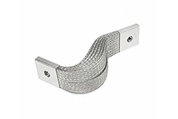 Braided flexible aluminum busbar with aluminum terminal lugs