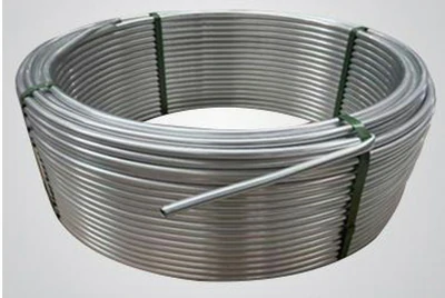 ODS aluminum heat exchanger tube with internal threading