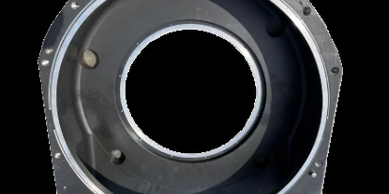 Large custom-machined aluminum structural component with deep pockets